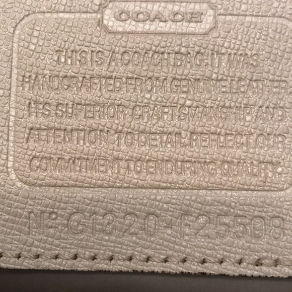 COACH Large Leather Satchel Shoulder Bag - Campbell Turnlock F25508 - Picture 10 of 11